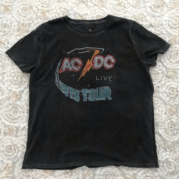 Junk Food Clothing Tops - AC/DC JUNK FOOD CLOTHING T-SHIRT
